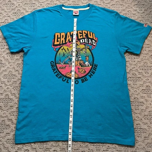 🐢 '23 Grateful Dead Band Jack Straw Terp Station Super Soft Riverbed Turquoise T - Picture 3 of 14